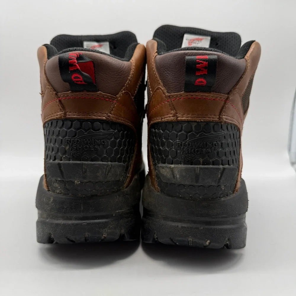 Red Wing 436 Work Boots Brown Leather Waterproof Safety Toe Mens 13 E2